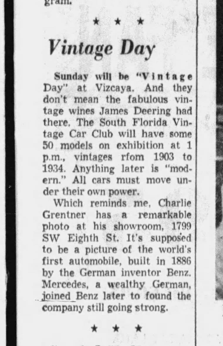 The Miami Herald 1961: Vintage Day