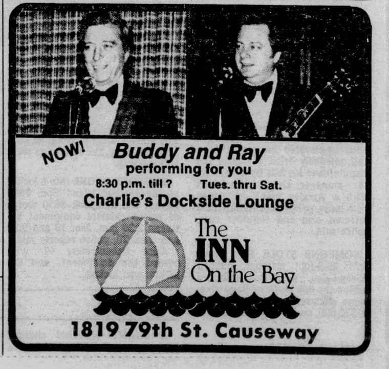 The Miami Herald 1985: Now! Buddy and Ray performing for you